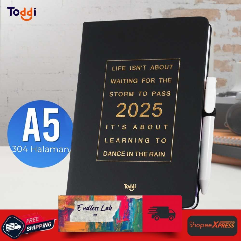 

Toddi Buku Agenda Softcover Monthly Planner Notebook 304 Halaman