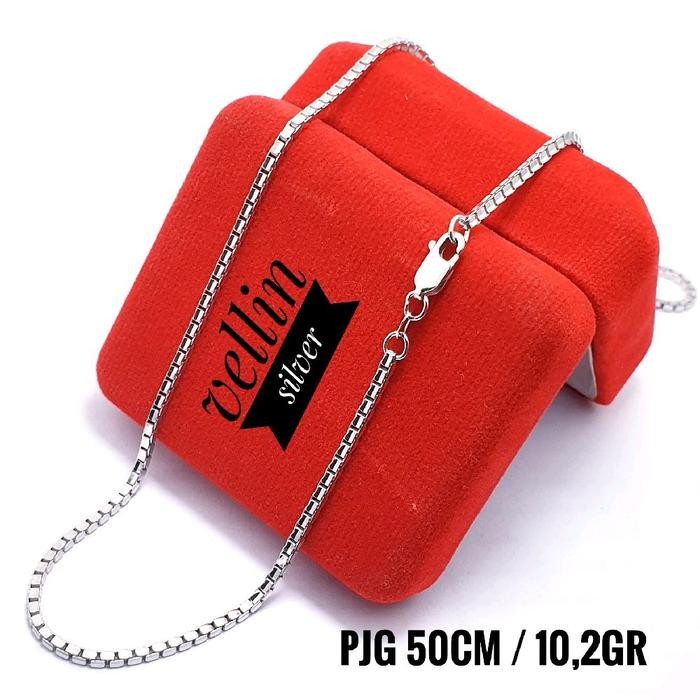 New // Kalung Perak Pria Wanita Model Italy Santa Silver 925 Asli // 100% Original