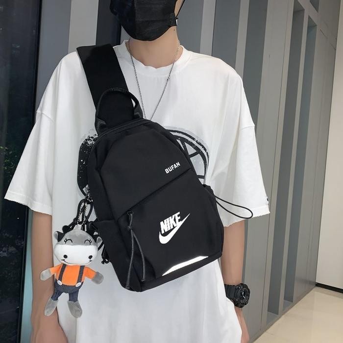 Nike Tas Pinggang Selempang Casual Waist Bag Unisex- Sling Bag Travel Pouch