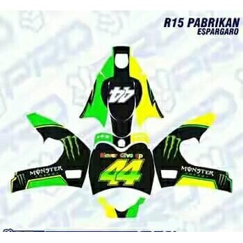 Decal Sticker Helm Fullface R15