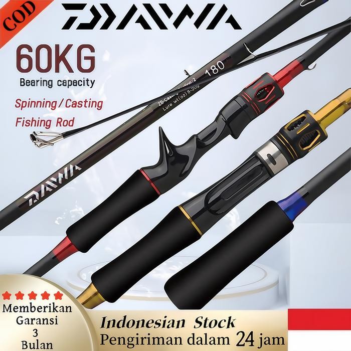 H5_T Daiwa Joran Pancing 1.65M-2.7M Joran Pancing Travel Portable Joran Pancing