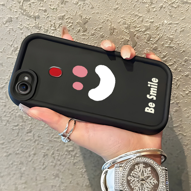 Casing Hp OPPO F5 F7 F5 Youth Case Casing tas emosi senyum pola HP Kasing Silikon Softcase mata lang