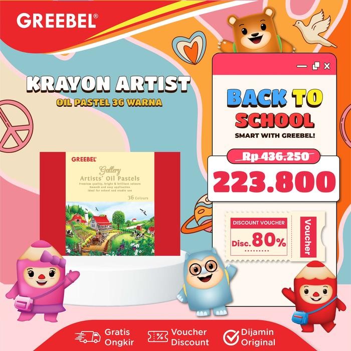 

SARI Greebel Crayon Krayon Artist Oil Pastel (Aop 36 Warna) / Krayon Oil Pastel / Crayon