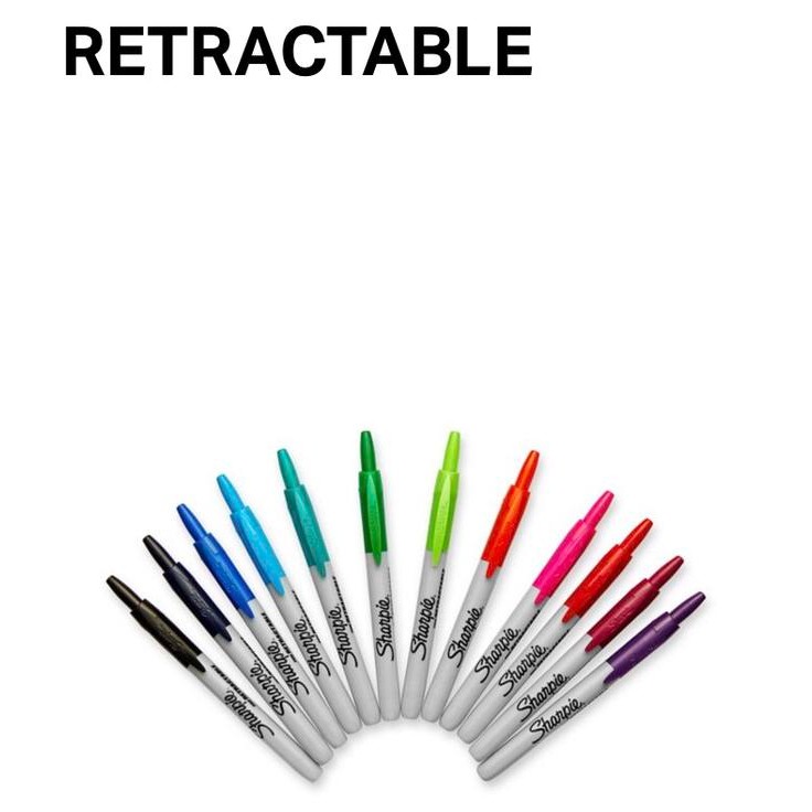 

SARI Sharpie Retractable Fine Point Permanent Marker