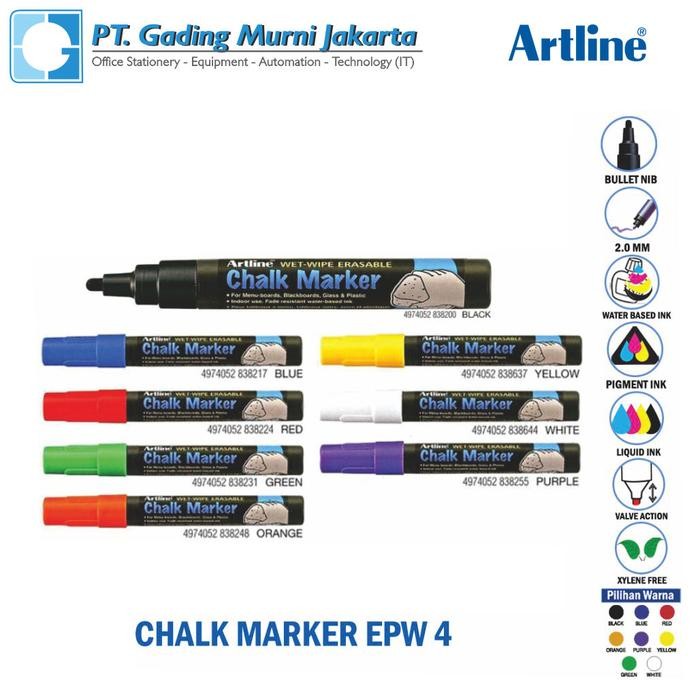 

SARI Spidol Chalk Marker Artline Epw- 4