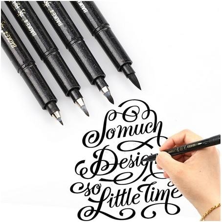 

SARI Refillable Calligraphy Brush Pen (4Pcs)