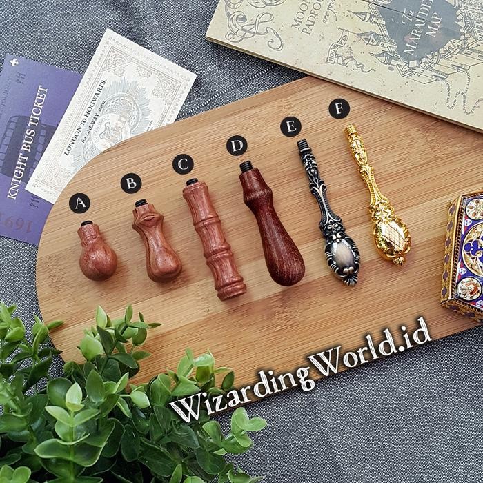 

5WUM Handle Stamp Wax Seal Wood Pegangan Stempel Lilin Segel Kayu