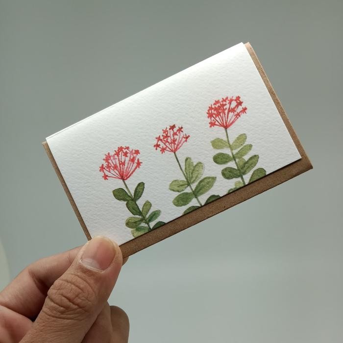 

SARI Kartu Ucapan Mini Bunga Soka Kamalika Artprints