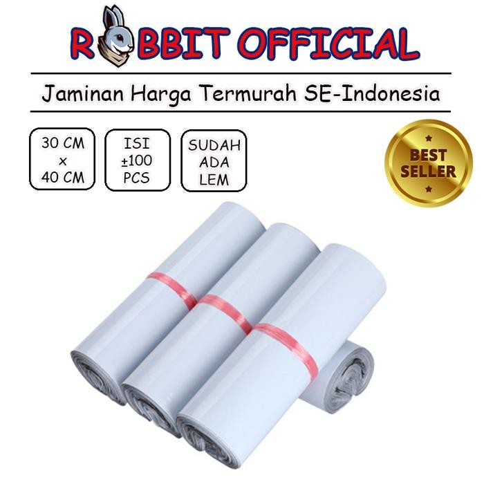 

5WUM Polymailer Putih - [30X40] 100 Pcs Polymailer Putih Premium Glossy