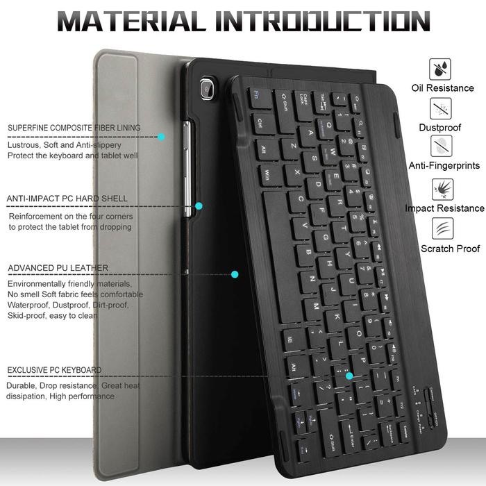 CASING SAMSUNG GALAXY TAB S5E T720 T725 COVER CASE KEYBOARD BLUETOOTH
