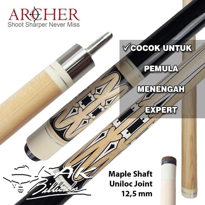 Archer UA-03 - Maple Pool Billiard Cue