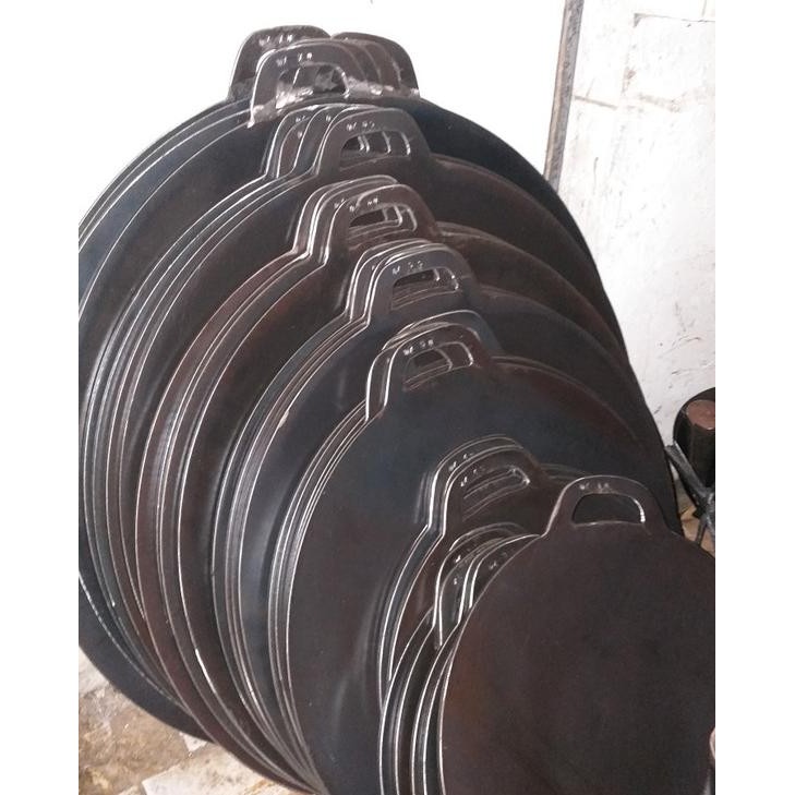 Pemanggang Wajan Datar 35 Cm Roti Bakar Martabak Tebal Panggang Bulat