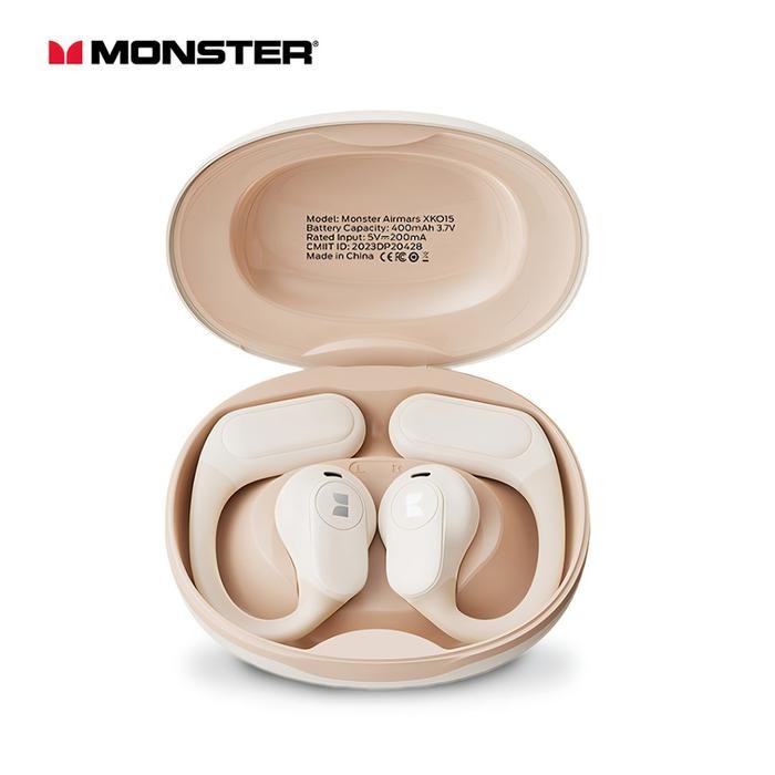 MONSTER XKO15 EARHOOK EARPHONE HEADPHONE WIRELESS BLUETOOTH TWS HEADSET