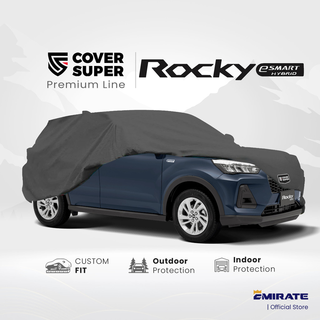 Sarung Mobil Daihatsu Rocky Hybrid / Cover Mobil Daihatsu Rocky Hybrid Polyester Premium Cover Super