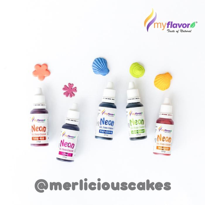 My Flavor Neon Gel Food Color Set Food Colour Pewarna Makanan