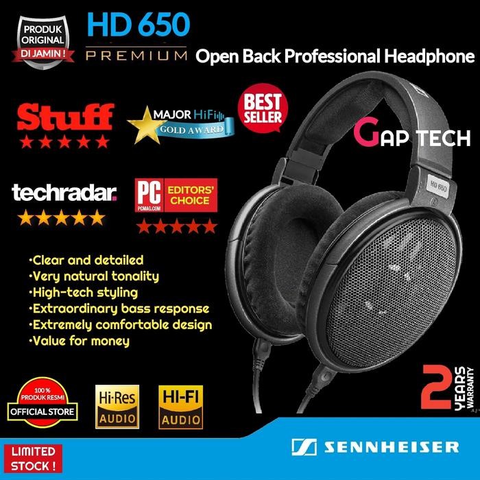 Sennheiser HD 650 / HD650 High Quality Open Back Headphones