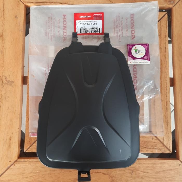 TUTUP COVER BAGASI BOX BEAT KARBU ORIGINAL AHM KODE 140