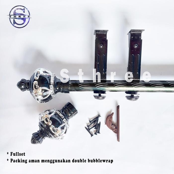 Besi Gorden 250 Cm, 300 Cm Fullset (Termasuk Penyambung Batang)