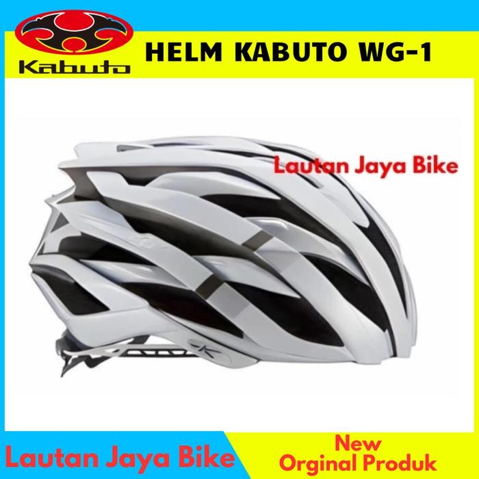 Helm Kabuto Wg-1 Gr White Size Xl-Xxl Helm Sepeda