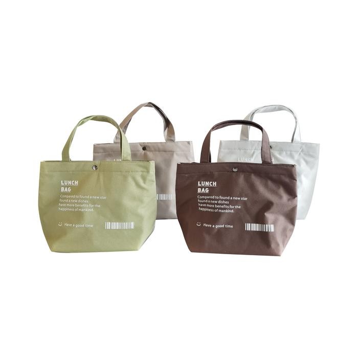 TERBARU LANGUO HAVE A GOOD TIME LUNCH BAG/TAS MAKAN/TAS BEKAL TERMURAH