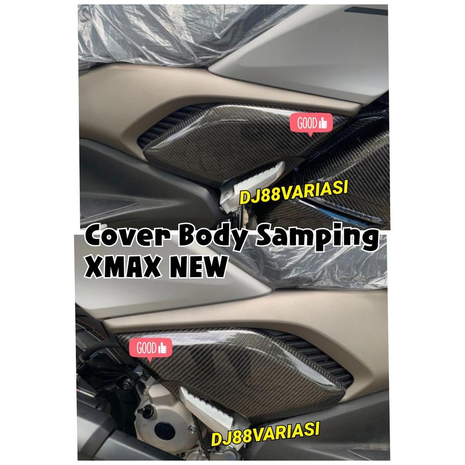 Cover body samping xmax new body belakang kiri kanan set carbon kevlar