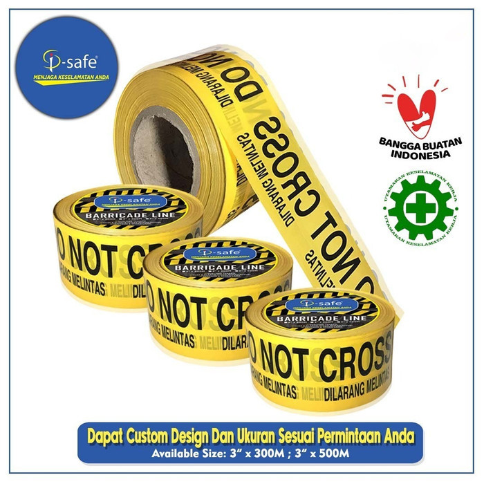 

I-Safe Police Line Do Not Cross 3" X 300M Pembatas Garis Polisi