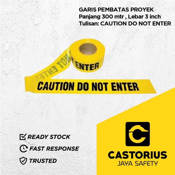 

Pembatas Police Line Garis Polisi Do Not Enter 3 X 300 Meter Murah