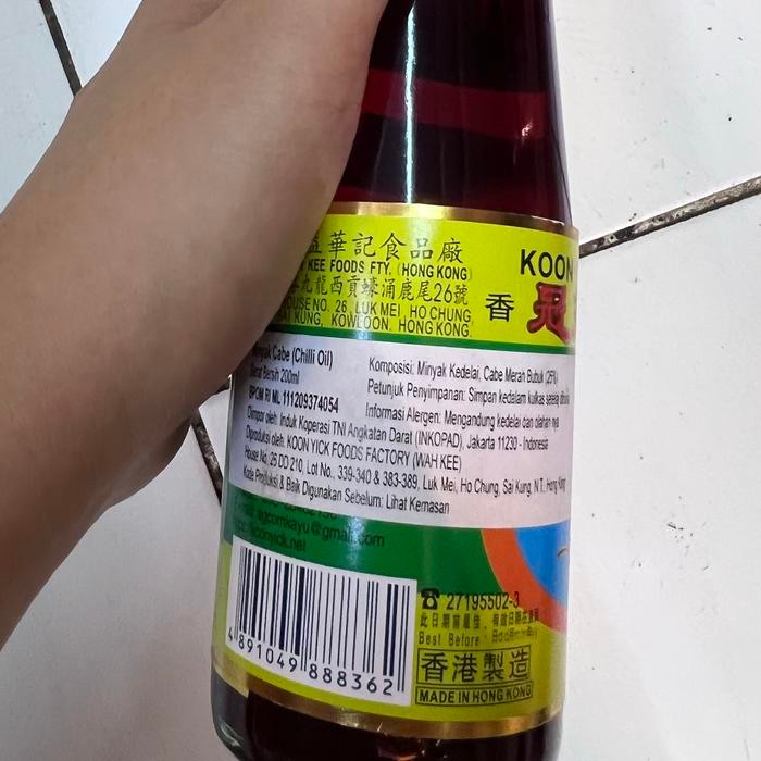 

Minyak Cabe La Jiao You 200Ml