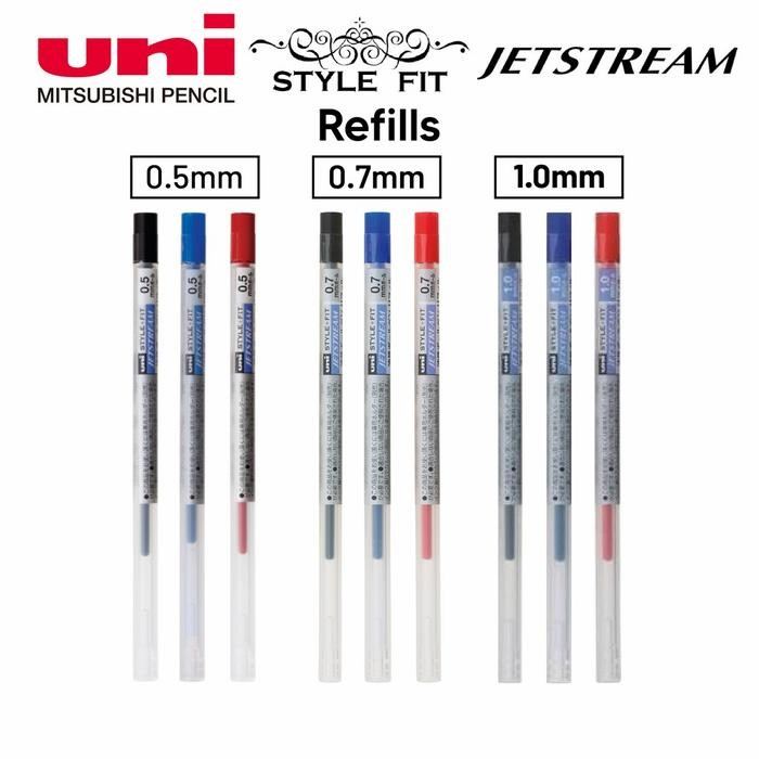 

Uni Styel Fit Jetstream Refill SXR-89 Refill Pulpen Suka-Suka