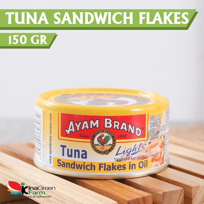 

READY AYAM BRAND IKAN TUNA KALENG SANDWICH FLAKES IN OIL 150G