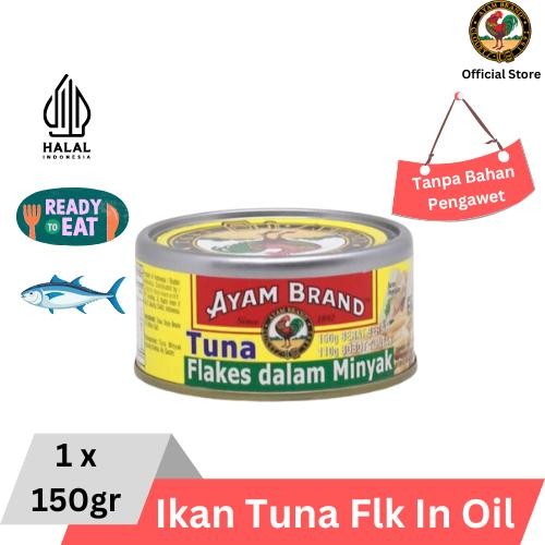 

READY AYAM BRAND IKAN TUNA KALENG FLAKES IN OIL 150GR PREMIUM