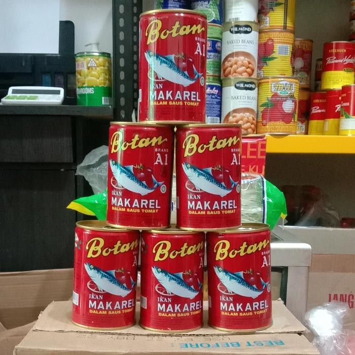 

READY BOTAN MACKEREL KALENG 425G - IKAN MAKAREL SAUS TOMAT