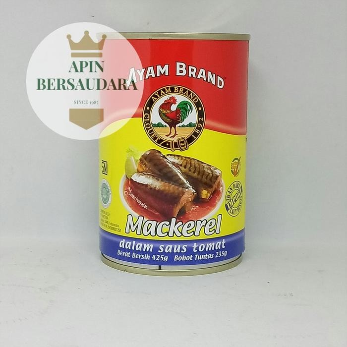 

READY AYAM BRAND MACKEREL KALENG - IKAN MACKEREL KALENG BERKUALITAS