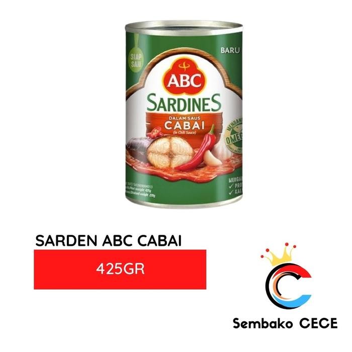 

READY SARDEN ABC BESAR KALENG 425GR - SARDEN SAUS TOMAT FAVORIT