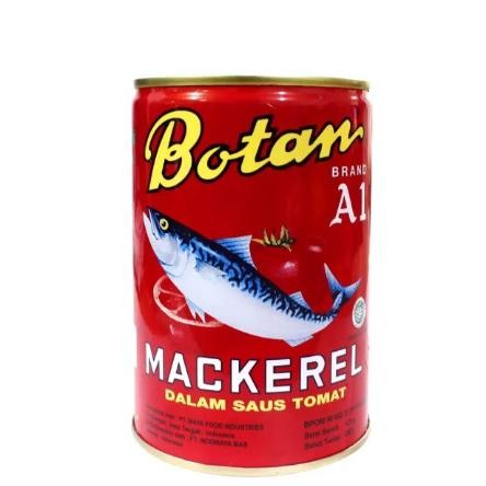 

READY BOTAN IKAN MACKEREL BESAR 425GR SAUS TOMAT KALENG SARDEN