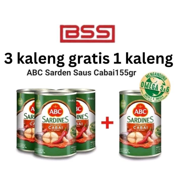 

READY ABC SARDEN SAUS CABAI/TOMAT 155GR PROMO BUY 3 GET 1 FREE