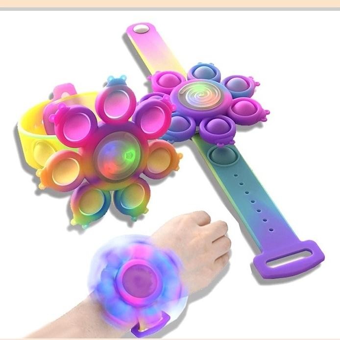 Mainan Edukasi Anak Gelang Spinner Jam Popits