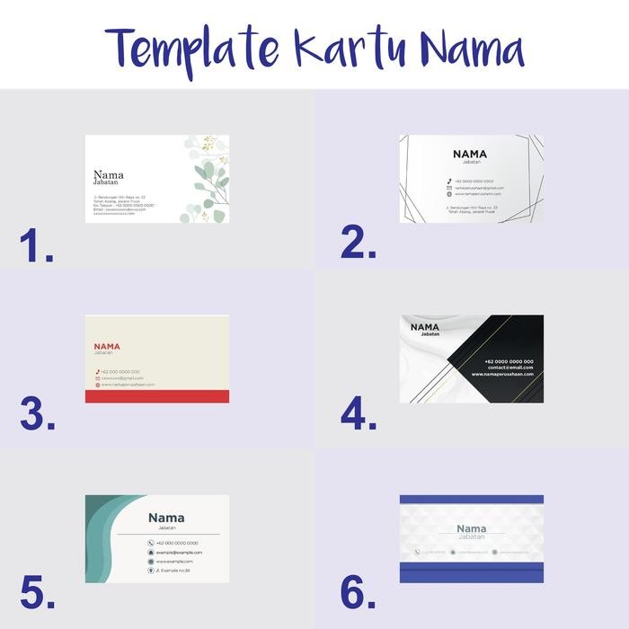 

Cetak Kartu Nama Termurah 1 sisi