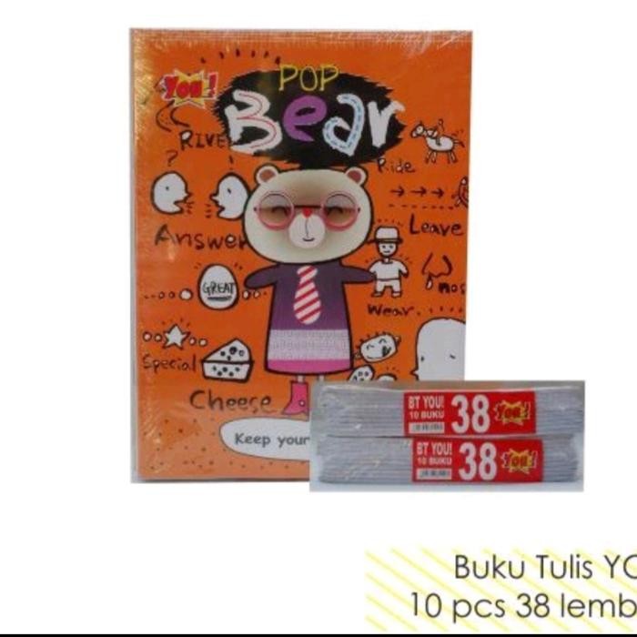 

Buku Tulis 38L Murah Paper Stationery Sekolah Harga per pack isi 10 buku