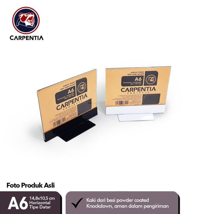 

Carpentia Stand Acrylic Kaki Besi / Datar A6 Horizontal 14,8x10,5 cm