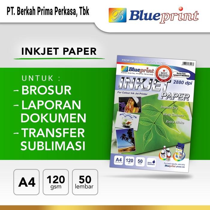 

Kertas Inkjet , Inkjet Photo Paper BLUEPRINT A4 120 gsm