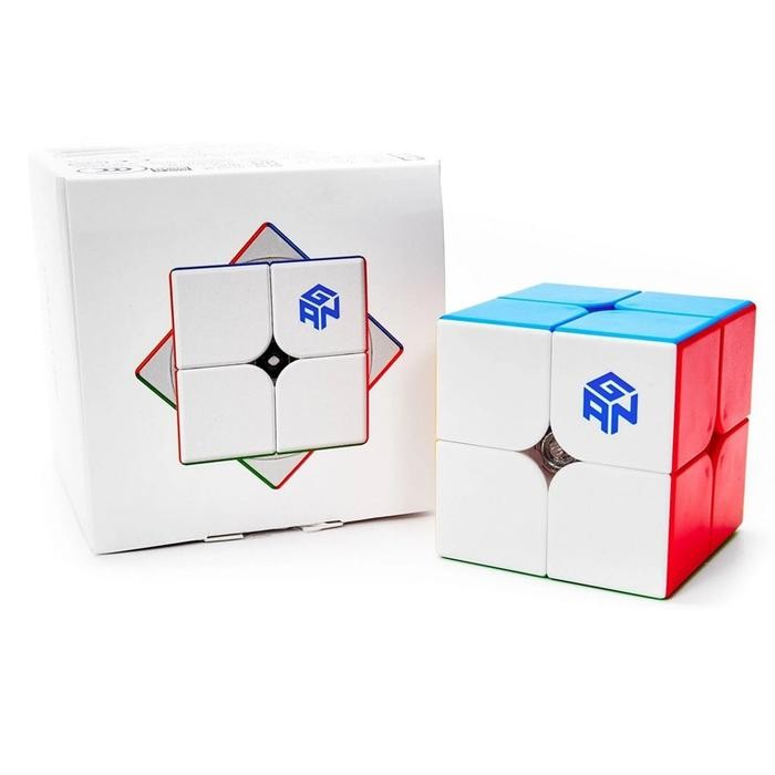 Magic Cube Gan 251 v2 2x2 Puzzle Kubus Stickerless 2x2x2 Gan251 v2 non magnetic