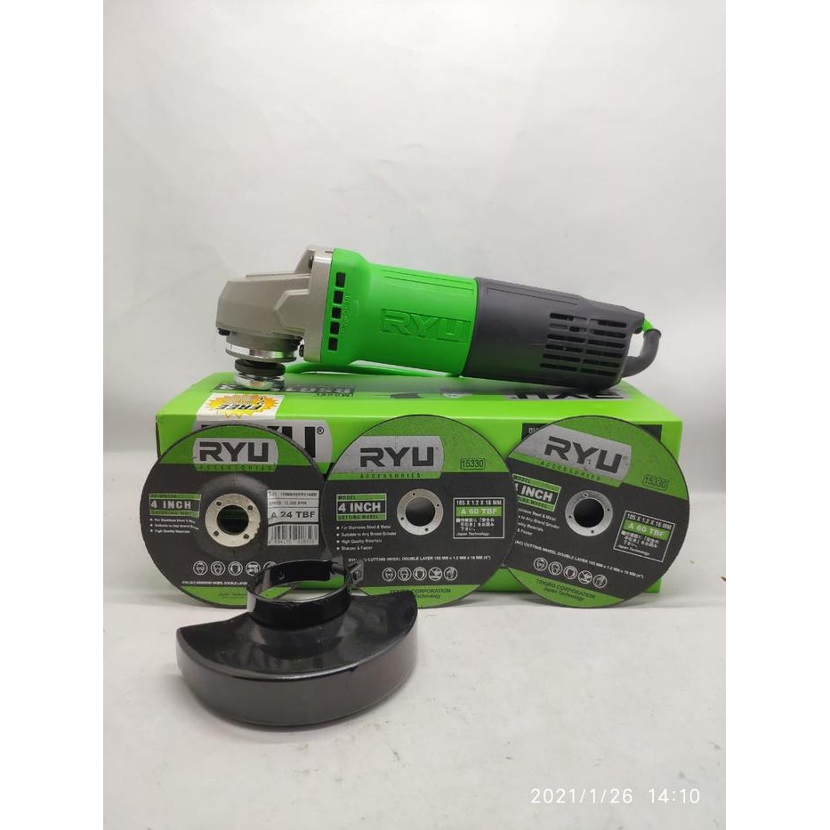 Ryu Paket Mesin Bor Dan Gerinda / Mesin Bor Listrik Dan Gerinda Tangan