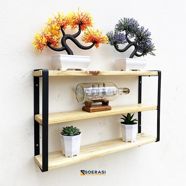 

STRABA Rak make up dinding vintage penyimpanan tas sepatu minimalis