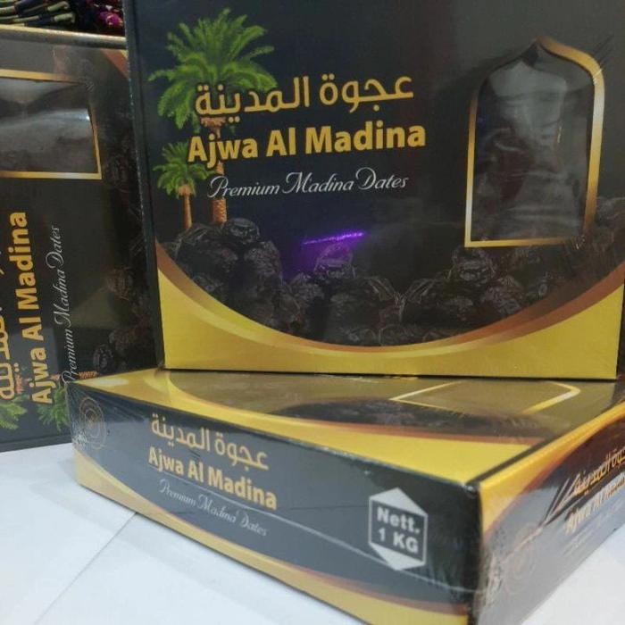 

ASLI kurma ajwa madinah jumbo premium 1kg READY STOCK