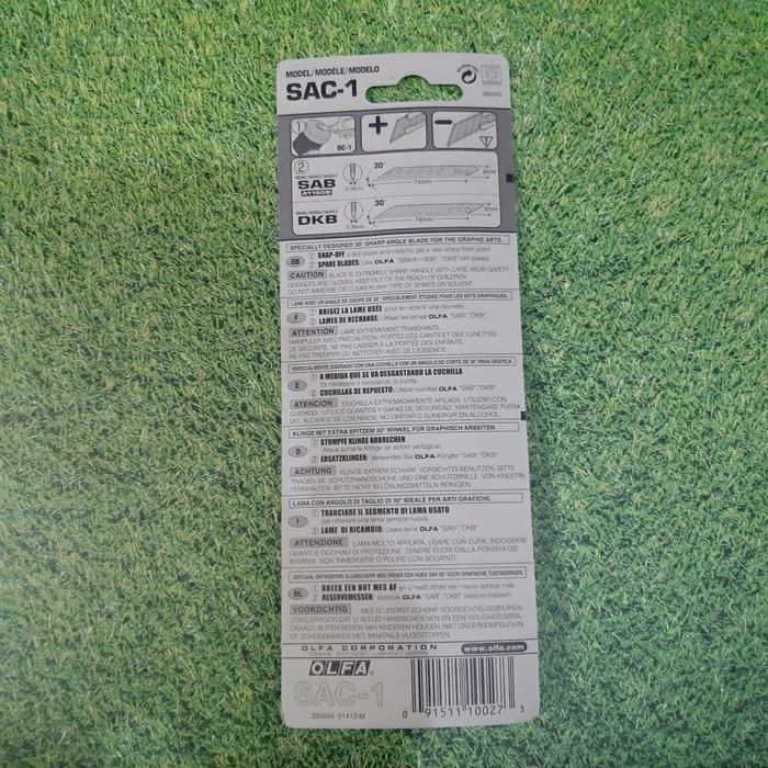 

Pisau Grafik 9Mm Sac-1 Olfa Graphic Cutter 30 Degree Kniife Original