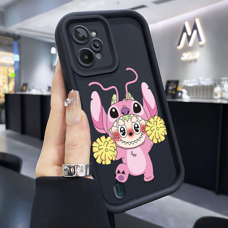 Casing Hp Realme C31 Case Casing pola Bulu berbulu yang lucu Kesing HP Kasing mata langit tangga Ces