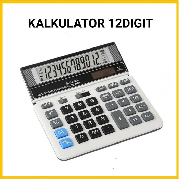 

Calculator 12 Digit / Kalkulator Desktop Meja Kantor LS-516