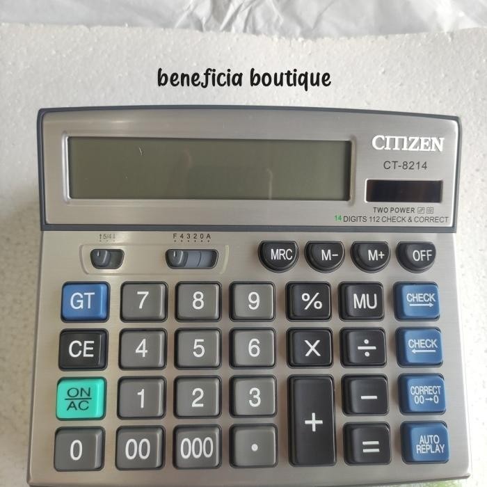 

KALKULATOR CITIZEN CT 8214, 14 DIGIT