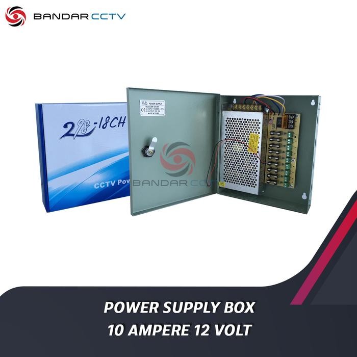 POWER SUPPLY BOX 10 AMPERE 12 VOLT